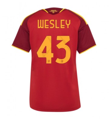AS Roma Wesley Franca #43 Hemmatröja Dam 2026-27 Kortärmad